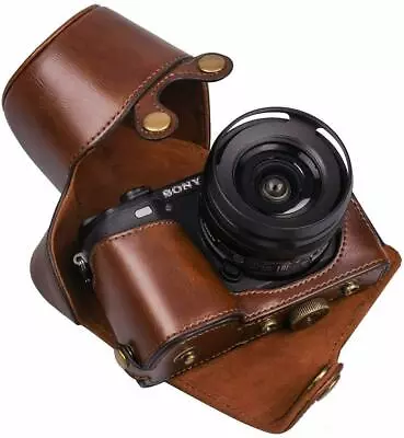 $32.99 • Buy XEVN For Sony A6300 Case,for Sony A6000 Case,Premium PU Full Body Leather Camera