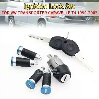 Ignition Switch 4 Door Lock Barrel 2 Keys Set For VW T4 1990-2003 OEM:357905855B • $19.48