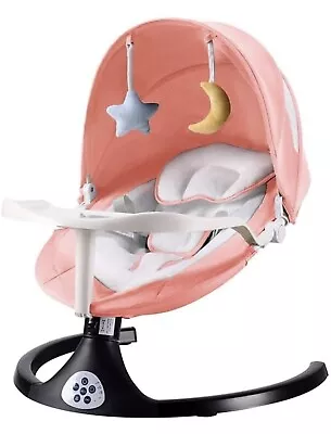 Baby Swing 5 Speeds Electric Bluetooth Baby Rocker With 3 Time Settings & Remote • $205