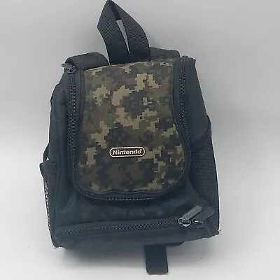 Nintendo Gameboy Mini Camo Backpack Carrying Case Army Game Boy DS Switch Lite • $19.94