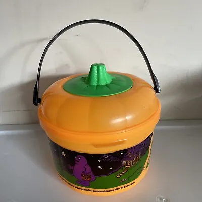 Vtg MCDONALD'S GRIMACE BIRDIE GHOST Bucket Halloween Pail 1986 1993 Happy Meal • $8