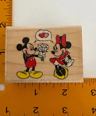 Mouse Love - Mickey & Minnie Rubber Stamp By Rubber Stampede - Hearts! • $8.25