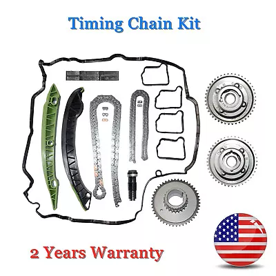 Timing Chain Kit + Camshaft VVT Gears For Mercedes-Benz W204 W212 C204 R172 M271 • $158