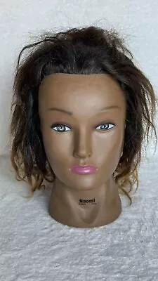 Celebrity Mannequin Head Real Human Hair Naomi Cosmetology Training Hair • $19.95