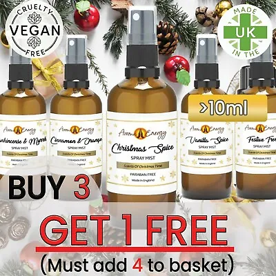 £3.99 • Buy Christmas Room Spray | Fragrance Oil Room Sprays Mist Spritz Scents Oils Autumn