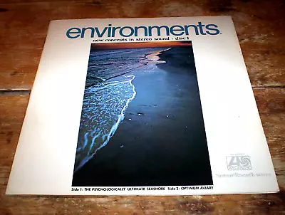 ENVIRONMENTS Disc 1: ULTIMATE SEASHORE / OPTIMUM AVIARY Syntonic Research LP NM- • $19.95