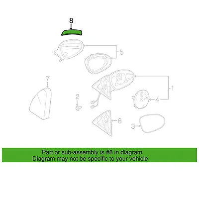 Genuine OEM Driver Left Door Mirror Turn Signal Light For C216 W219 W211 W221 • $62.95