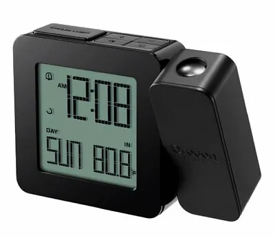 Oregon Scientific Wireless Projection Clock With Indoor Temperature - Black • £10