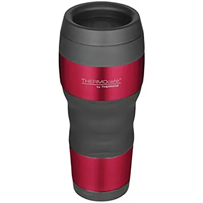 Thermos 16 Oz. ThermoCafe Stainless Steel Travel Tumbler With Grip - Red • $14.25