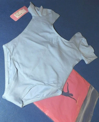 £7.50 • Buy PLUME Age 4 Short Sleeve Cotton Leotards SKY BLUE BNWT  Free Post