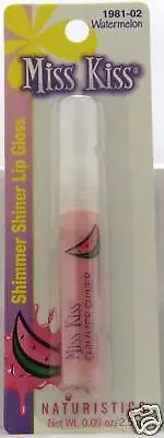 Lot Of 12 Naturistics Miss Kiss Shimmer Shiner Lip Gloss - Watermelon 1981-02 • $12
