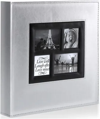 £18.99 • Buy Photo Album 500 Pockets 6x4 Photos Extra Large Size Leather Free And Dustproof