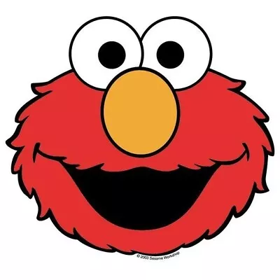 Sesame Street Elmo Face 70s 80s 90s Kids TV Show Iron On Tee T-shirt Transfer A5 • £2.39