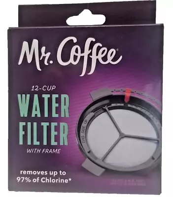 Mr Coffee Water Filter 12 Cup With Frame N184DG Removes 97% Of Chlorine New • $4.98