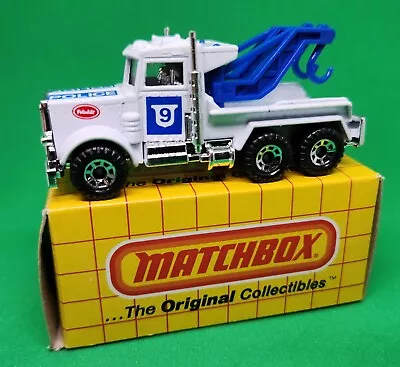 Matchbox Wreck Truck 61# Vintage White Police Tow Peterbilt  • $34.99
