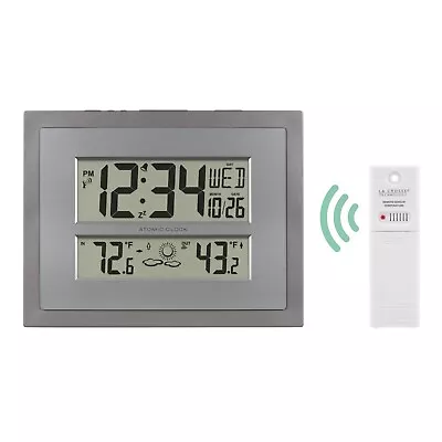 512-85937 La Crosse Technology Atomic Digital Wall Clock With Forecast TX141V3 • $59.95