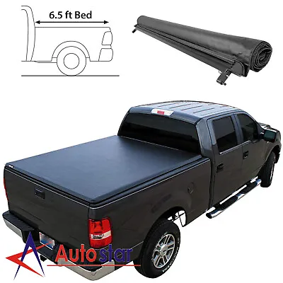 Soft Roll-Up Tonneau Cover For 1999-2016 Ford F250 F350 Super Duty 6.5ft Bed • $163.94