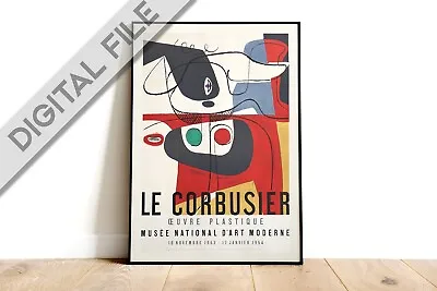 Poster Le Corbusier - Oeuvre Plastique - 1953 Reproduction - Hq Digital Image • £4.72