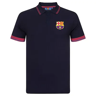 £16.99 • Buy FC Barcelona Mens Polo Shirt Crest OFFICIAL Football Gift