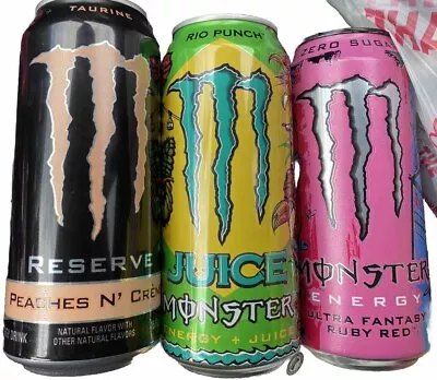 Monster Energy Rio Punch Ultra Fantasy Ruby Red Peaches N Creme • $24