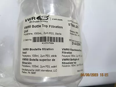 VWR 97066-204 - 1000 ML/1 Lt Bottle-Top Vacuum Filtration Systems; 12 Units/case • $59.40