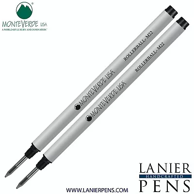 2 Pack - Monteverde® Rollerball To Fit Montblanc® Rollerball Pens - Black • $8.35