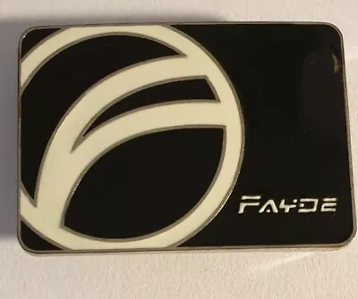 Fayde Golf Australia Unisex Belt Buckle Black With Fayde Logo In White & Silver • $1.94