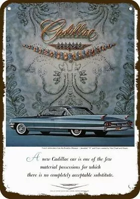 1963 CADILLAC Deville Luxury Car Vintage-Look-Edge DECORATIVE REPLICA METAL SIGN • $24.99