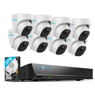 Reolink 8MP 8CH NVR POE Security Camera System 2TB HDD IP Surveillance Kit Audio • $774.39