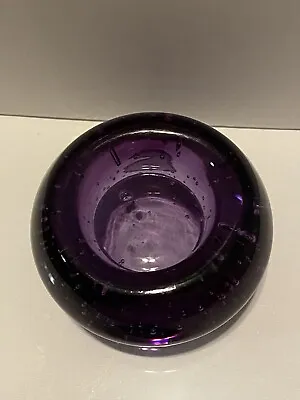 IKEA Purple Bubble Glass Votive Holder  • $12