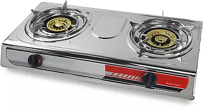 Portable Propane Gas Range 2-Burner Stove Cooktop Auto Ignition Outdoor Range • $84.70