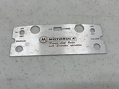 Motorola Motrac Mocom-70 Control Head Escutcheon Faceplate Private Line Radio Ex • $9.99