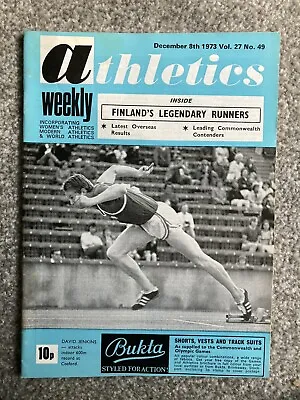 £6.99 • Buy ATHLETICS WEEKLY - 8th December  1973 - Finlands Legendary Runners