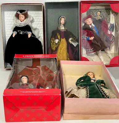 5 Boxed Peggy Nisbet Doll Dolls Henry 8th Wives • £12