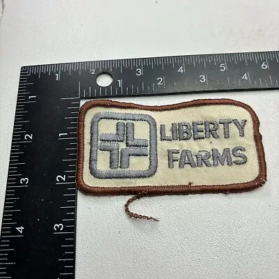 Vintage LIBERTY FARMS Patch Advertising 411X • $6.95