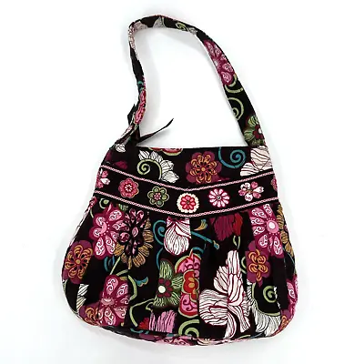 Vera Bradley Hannah Mod Multicolor Brown Pink Mini Purse Handbag Floral • $12.99