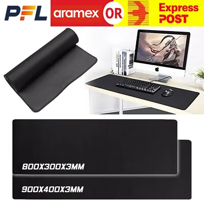 Large Size Gaming Mouse Pad Desk Mat Extended Anti-slip Rubber Speed Black XXXL • $13.99