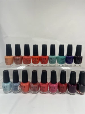 $56.04 • Buy (18) OPI Nail Polish LACQUER  Color No Repeats O P I Nude Pink Red Blue Bulk Lot