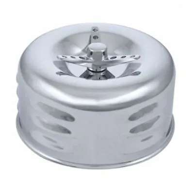 Louvered Chrome Low Pro 2-5/8  Air Cleaner W/ 3 Wing Bolt Vintage Rat Rod Gasser • $28.95