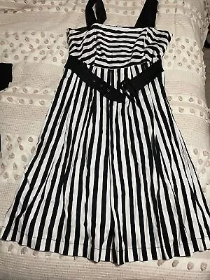 City Chic Black And White Dress Size XS With Belt • $15.99