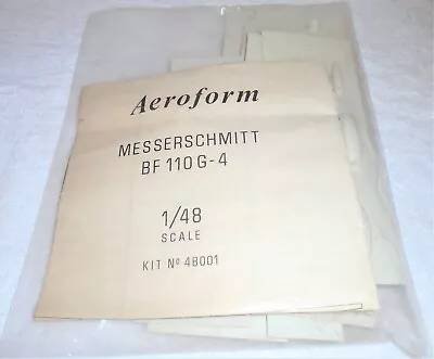 Aeroform  Messerschmitt Bf 110G-4 Model Airplane Kit - Vacuum Formed - • $10