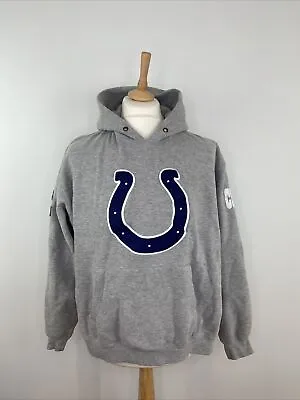 Indianapolis Colts Grey Hoodie Hooded Sweatshirt NFL Colts Peyton Manning #18 XL • $39.99