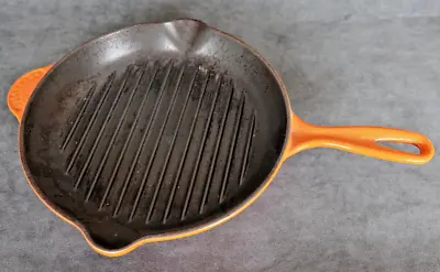 Original Vintage Le Creuset Skillet Griddle Frying Pan 26in Orange • £25