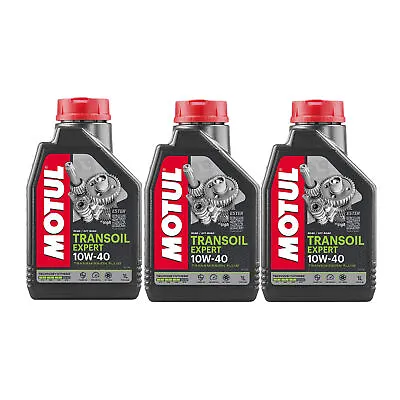 Motul TRANSOIL EXPERT 10W-40 Technosynthese Ester Wet Clutch 3L Gear Oil 3 X 1L • $37.95