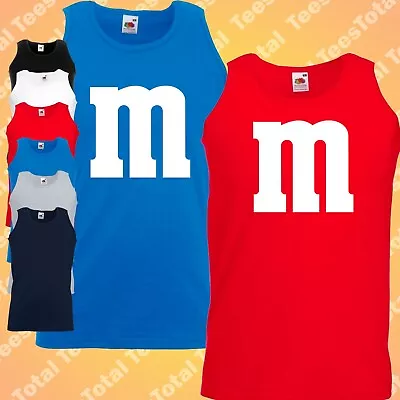 M&M T Shirt M And M Vest Family Group Halloween Costume TShirt Fancy Dress • £16.99