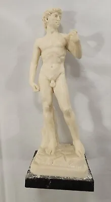 Vintage A. Santini Michaelangelo's David Art Sculpture 5  Italy W/ Marble Base • $25