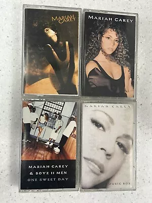 Mariah Carey Cassette Lot Of 4 Tapes Music Box One Sweet Day 1 Bootleg Emotions • $29.99