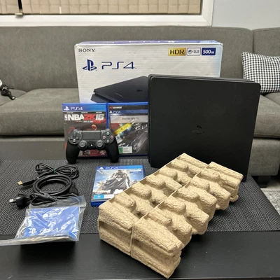$239 • Buy Sony Playstation 4 Ps4 Slim Console 500gb Complete Boxed With 3 Games