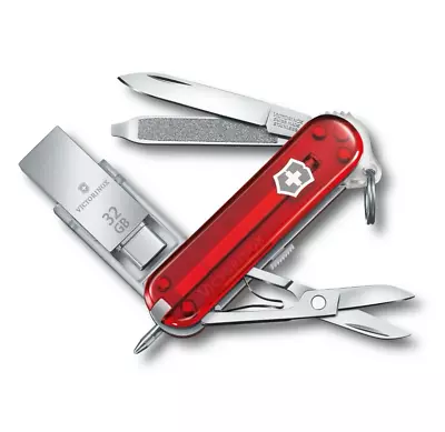 VICTORINOX USB Memory 32GB Knife @WORK 8 Functions 32GB USB TypeA TypeC • $97.70