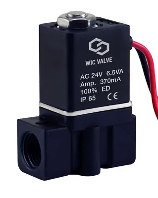 1/4  Inch Plastic Fast Response Electric Air Gas Water Solenoid Valve 24V AC • $14.99